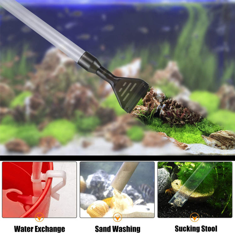 Changeur d'Eau Pneumatique pour Aquarium – Nettoyeur de Gravier