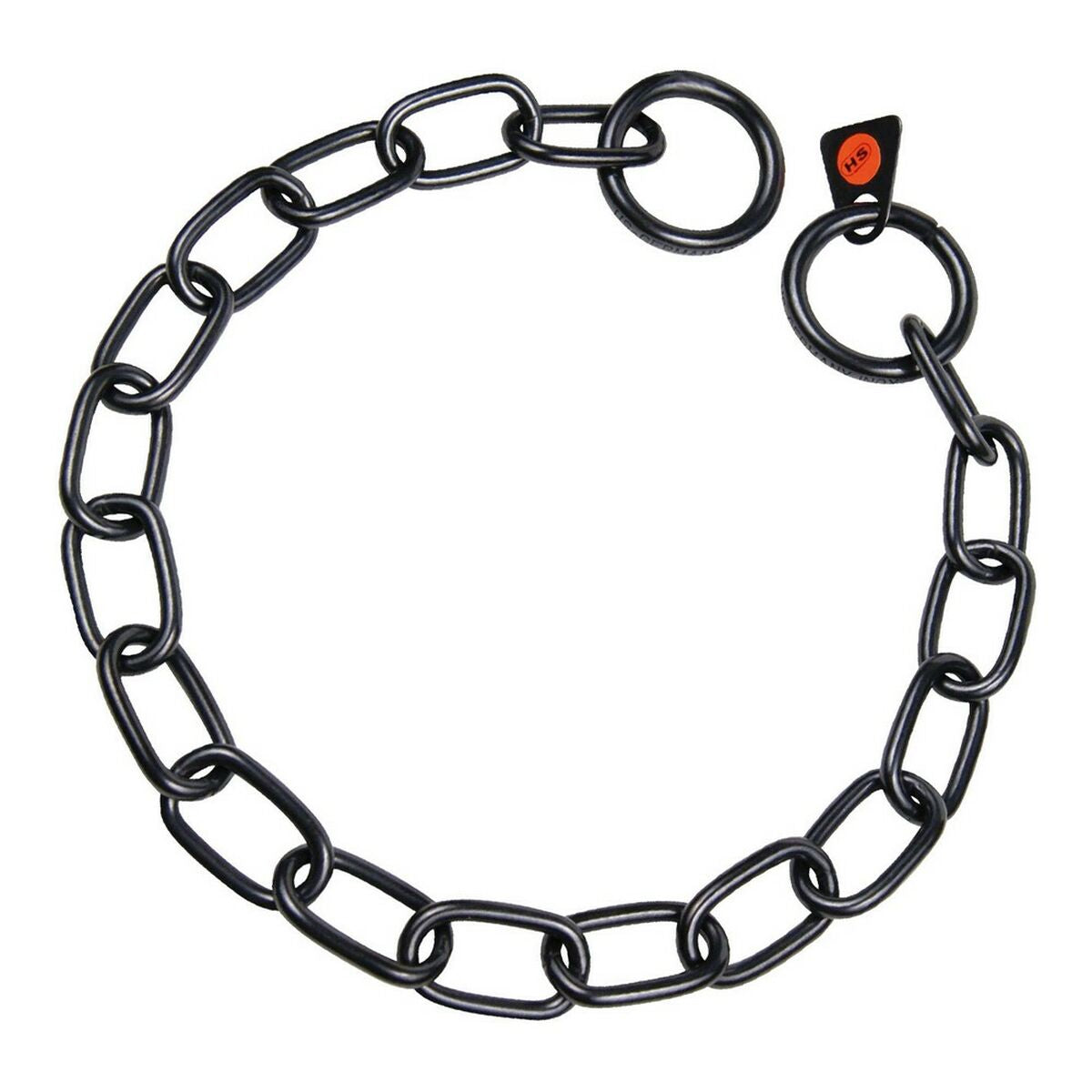 Collier pour Chien Hs Sprenger Noir Maillons 3 mm Semi-long (55 cm)