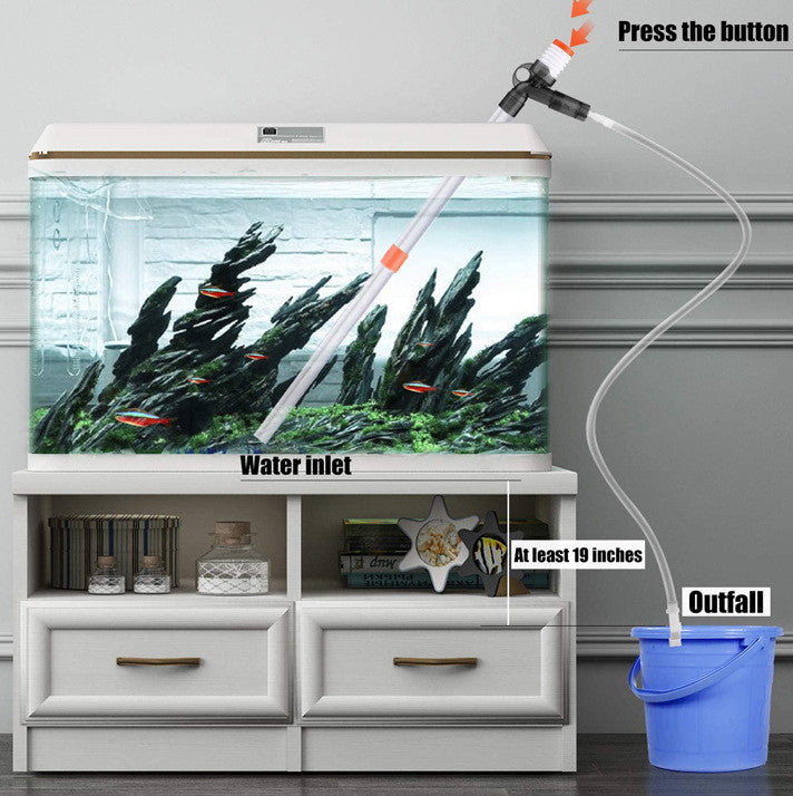 Changeur d'Eau Pneumatique pour Aquarium – Nettoyeur de Gravier