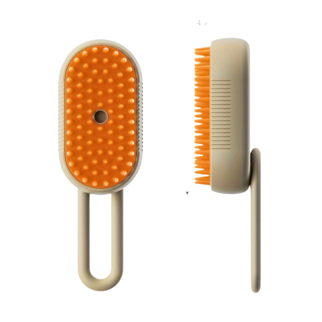 Brosse Vapeur 3-en-1 Rechargeable pour Chats et Chiens